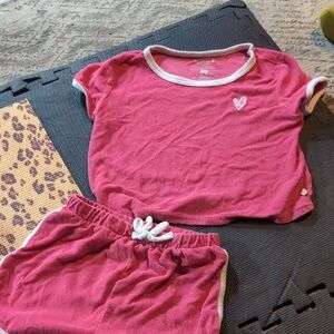 Bear Paw Terry Cloth Summer Short Set